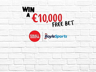 Win A €10,000 Free Bet On The...
